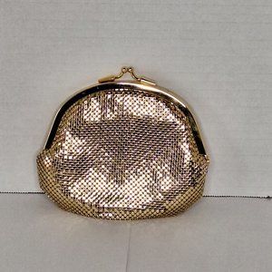 Small Gold Metalic Mesh Purse